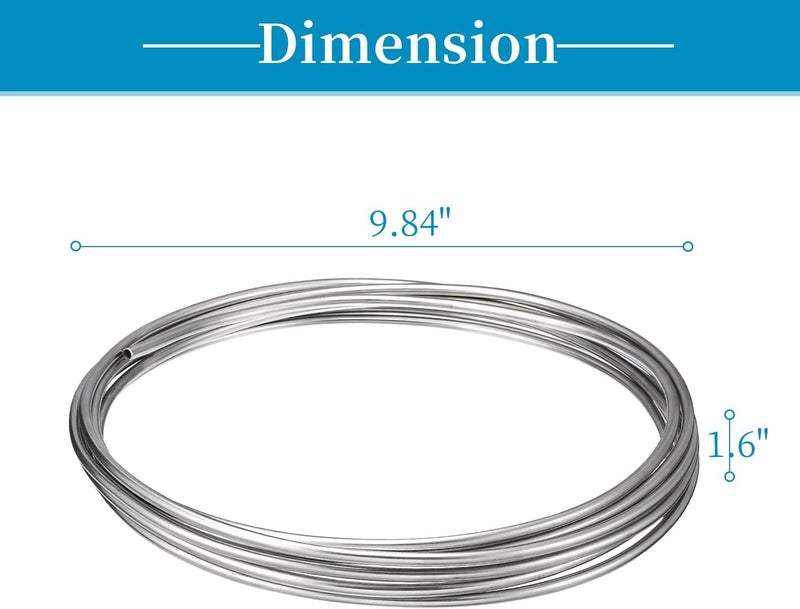 Vigorous Stainless Steel Tubing Coil, 1/8" x 50Ft, Welded - Image 3
